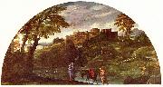 Annibale Carracci The Flight into Egypt painting